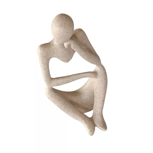 Abstract Figure Decoration Sitting Thinking Statue Household