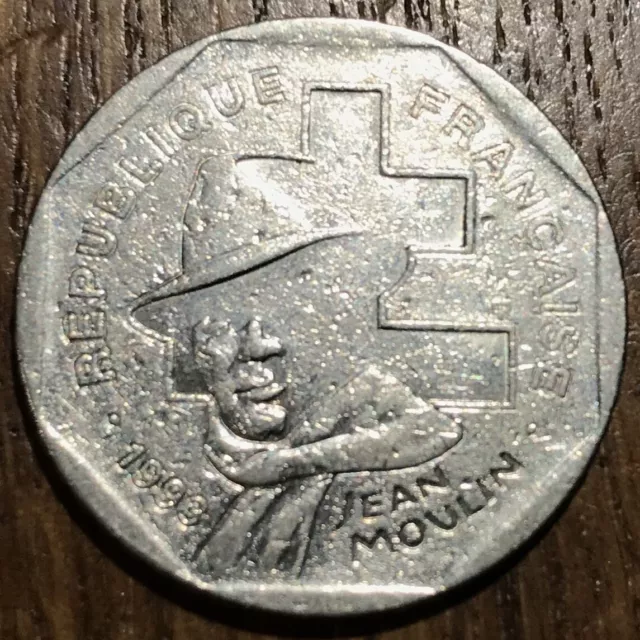 Piece De 2 Francs Jean Moulin 1993 (601)