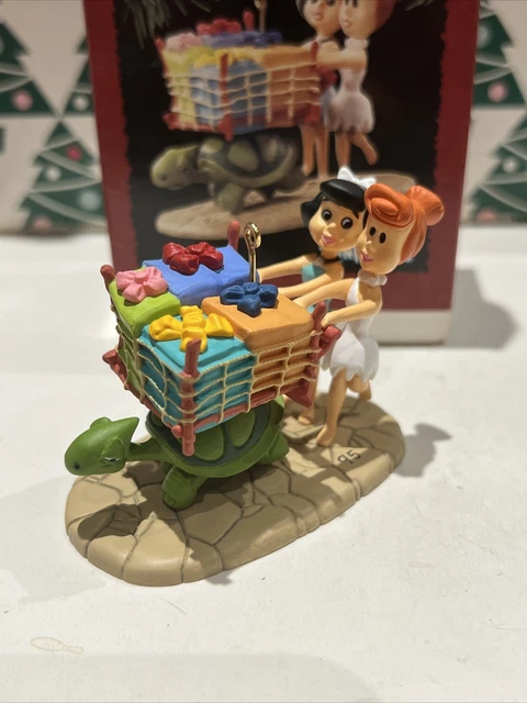 Pierrafeu Betty Et Wilma Noël Poinçon Souvenir Ornement Neuf en Boîte