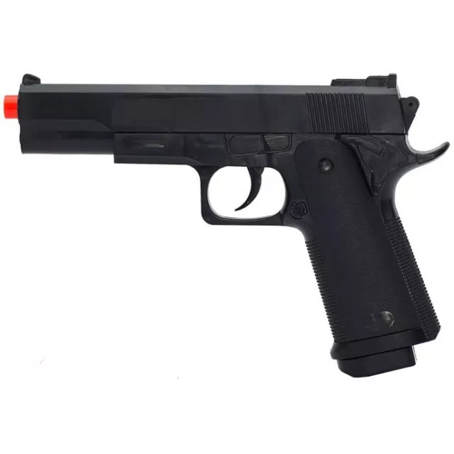 FULL SIZE M1911 TACTICAL SPRING AIRSOFT HAND GUN PISTOL w/ 1000 6mm BBs BB  Black