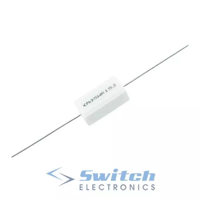 0.1 to 560K 5W Ceramic Resistor Axial Leads 5% Tolerance