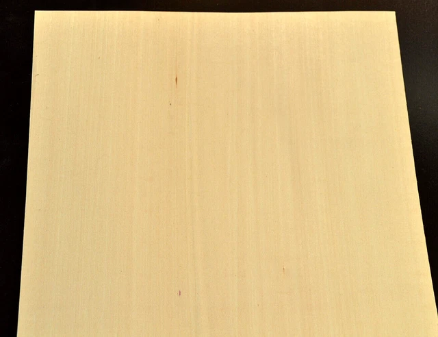 Plain Maple Raw Wood Veneer Sheet 13 x 105 inches 1/42nd     LONG WIDE SHEET !!!