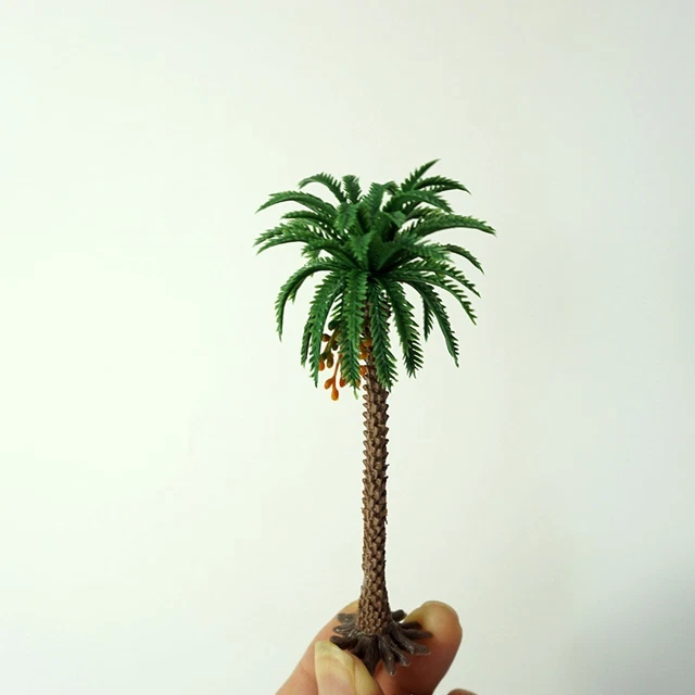 20 Palmiers Miniatures Pour Diorama – 2 Tailles (14 Cm Et 9 Cm) – Plastique – Pour Maquettes, Déco Gâteau, Aquarium