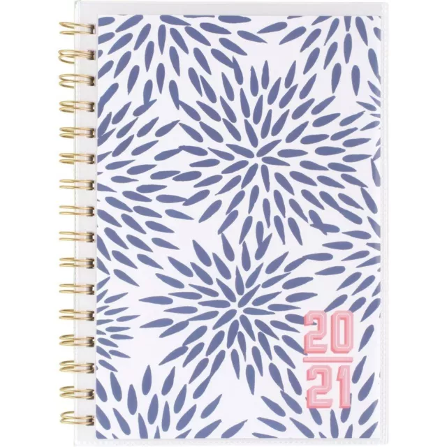 At-A-Glance 6 x 9 in. Katie Kime Blue Mums Academic Planner July 2020-June 2021