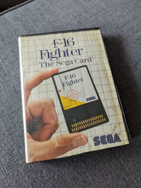 F 16 Fighter The Sega Card Mit Anleitung SEGA Master System Spiel OVP