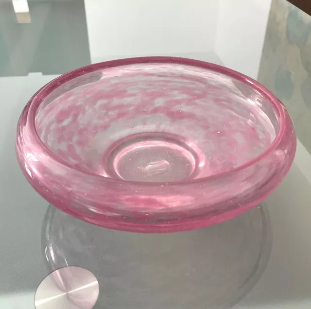 Belle Coupe Art Deco Pate De Verre Rose Charles Schneider Daum Nancy No Vase