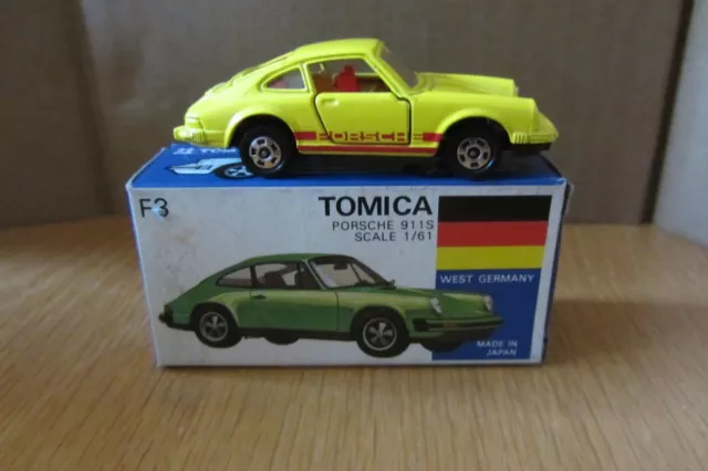 Tomy Tomica Japan Porsche 911S  Mint In Box