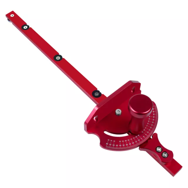 Woodworking Push Handle Angle Push Miter Gauge 60° Ruler Pivoting Positioning