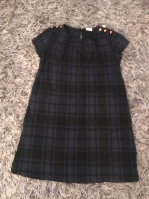 next girls winter check dress age 6 years ex cond
