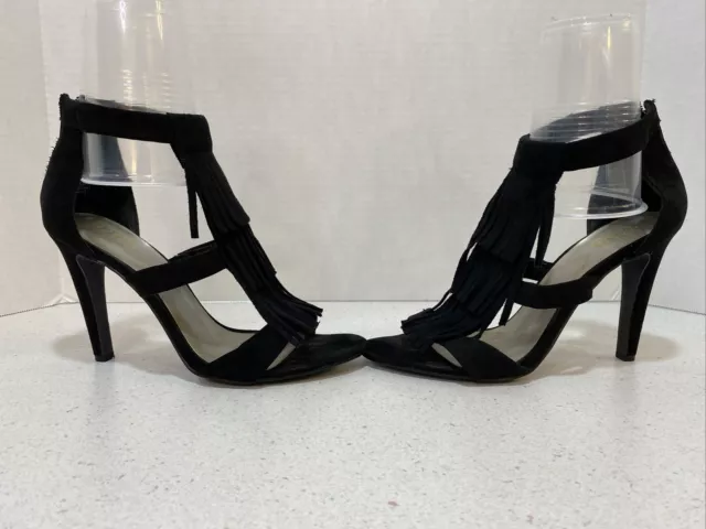 Ana Black Suede - Tassel High Heels / Women’s Size: 8.5 Medium