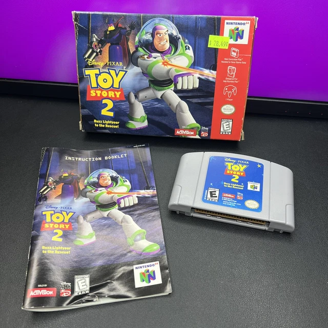 TOY STORY 2 (N64 Nintendo 64) Complete In Box CIB Authentic TESTED! 85