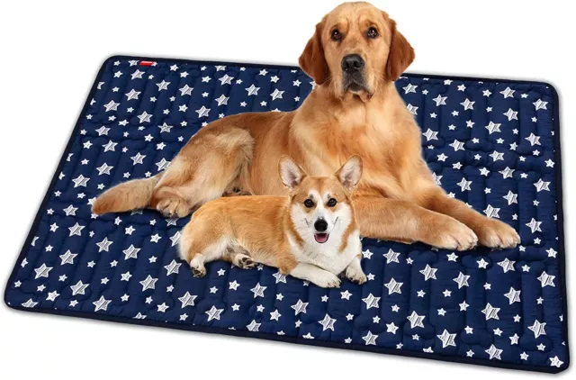 Dog Crate Mat Soft Dog Bed Mat Machine Washable Kennel Pad Anti-Slip 42"X28"