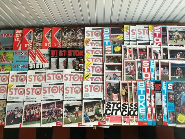 Huge Collection of Stoke City Programmes Lge & Cup 1971-1991 List Updated April