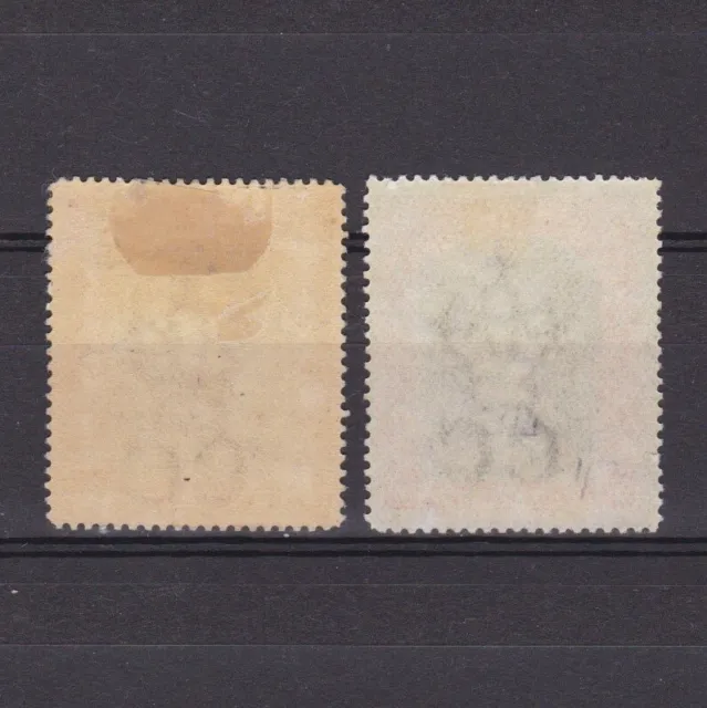 BAHAMAS 1901, SG# 58-59, Wmk Crown CA, MH 2