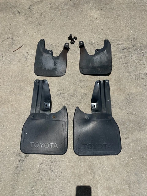 1995 - 2004 Toyota Tacoma 2WD Front Rear Mud Guard Flap Full Set OEM READ 1995 - 2004 Toyota Tacoma 2WD Front Rear Mud Guard Flap Full Set OEM READ