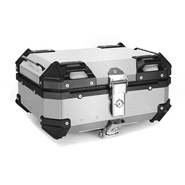 Motorrad Alu Top Case Bagtecs XB22 Aluminium 22 Liter silber gebraucht