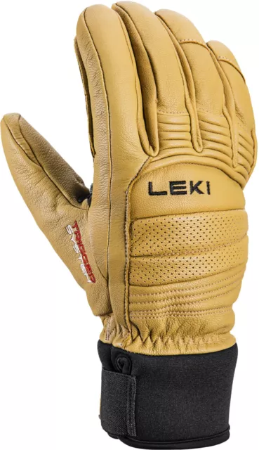 LEKI Cuivre 3D Pro Gants de Ski - Triggersystem - Extra Chaud - Freeride - Beige