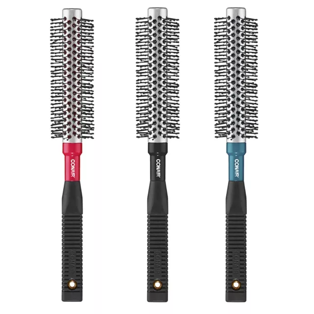 Conair Pro Hair Brush with Nylon Bristle X-Small Round Brush Men Women 80072IN1