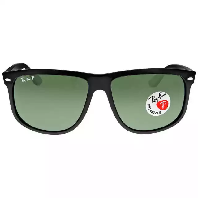 Ray Ban Boyfriend Polarized Green Rectangular Men's Sunglasses RB4147 601/58 60