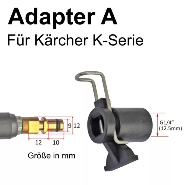 Manguera Adaptador para Kärcher Sobre 1/4" IG / Ag , M22 Acoplamiento Rápido