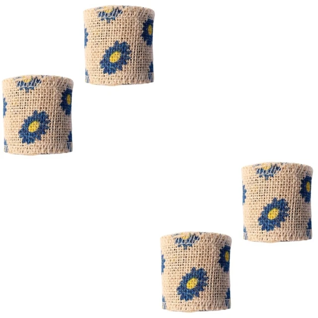 2x Jute Band Band für Handwerk Weihnachten Bogen Haar Zubehör Jute Band Rolle 8