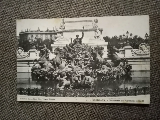 Cpa Bordeaux Monument Of The Girondins