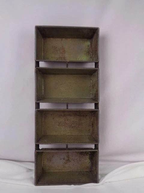 Vintage Lockwood Commerical 4 Loaf Bread Pan- 21.5"- Shelf- Planter Vintage Lockwood Commerical 4 Loaf Bread Pan- 21.5"- Shelf- Planter