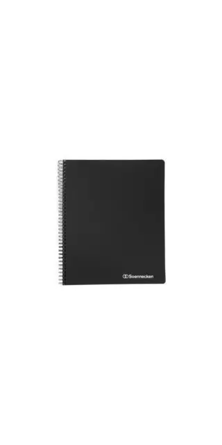 Soennecken Collegeblock Officebook DIN A5+ kariert 90g/m² Polypropylen schwar...