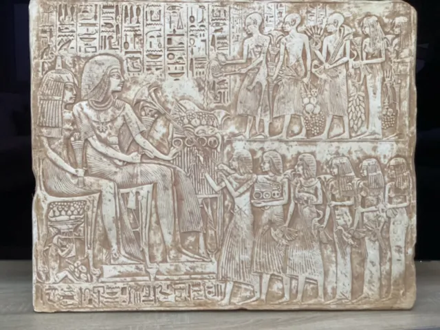 Exzellentes Replikat eines Reliefs  aus Ägypten-top Zustand-Größe 81x66x2