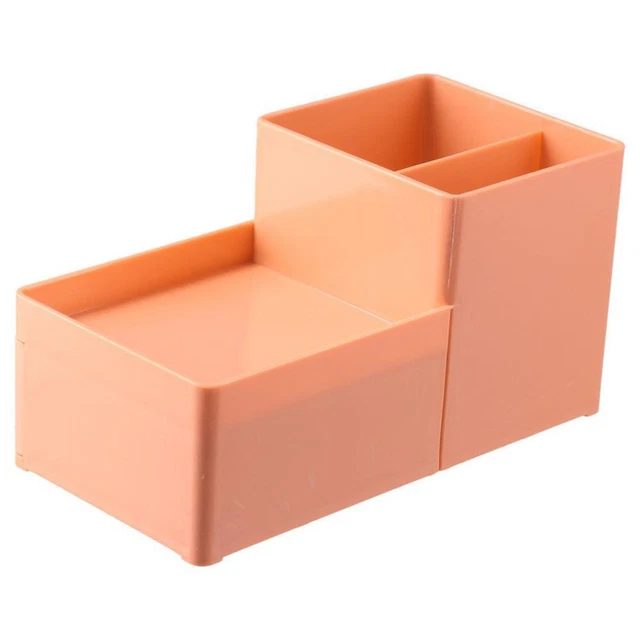 Blue/white/orange Multi-Functional Pen Holder Durable Slant Insert Pen Holder