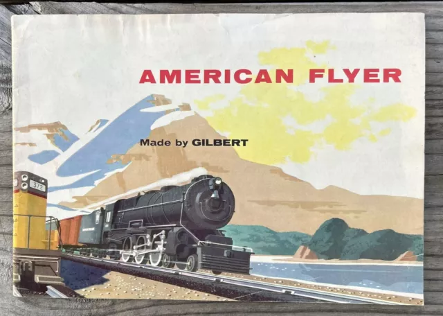 1955 catálogo americano flyer trenes calibre S erector química d1801 ac gilbert co