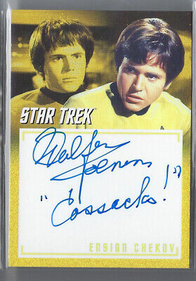 Star Trek Inscriptions Walter Koenig Chekov "Cossacks!" Auto Autograph Sp