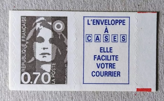 FRANCE Timbre de carnet Marianne avec vignette N° Yvert 2873a  dentelé -neuf**