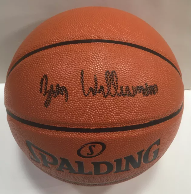 Zion Williams Pelicans signed Spalding Basketball Rookie Autograph Fanatics COA