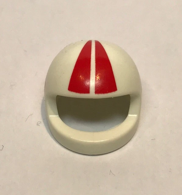 Casque Spatial Playmobil Vintage Blanc Et Bleu Avec Visière - Pièce Collector 18929