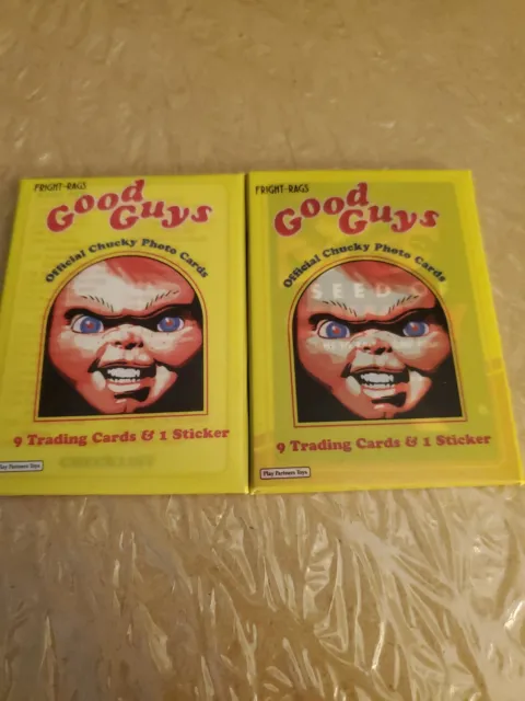 Lot Of 2 Good Guys Trading Card Packs New Unopened Fright Rags Rare