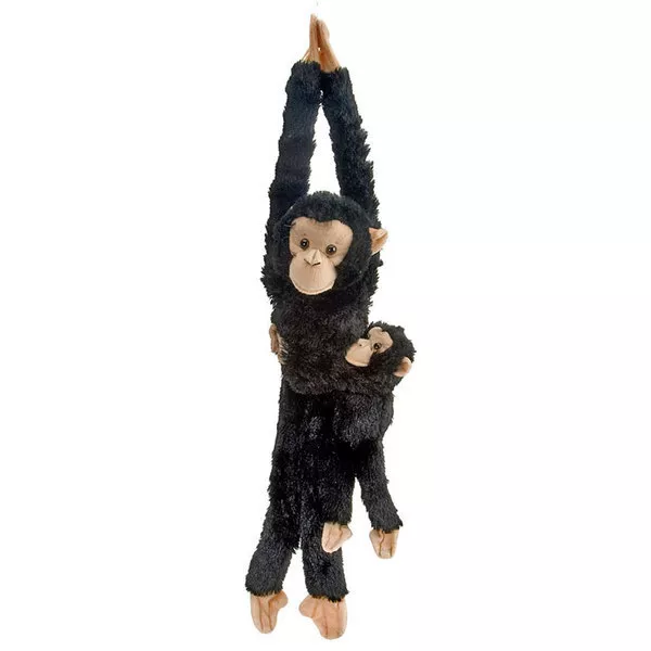 Hanging Chimpanzee w/baby soft plush toy 20"/50cm stuffed animal Wild Republic