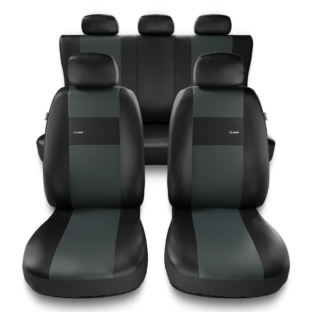 Housses De Siège Universelles Pour Peugeot - 5 Pièces - Cuir Nappa - Compatible Airbag - 7