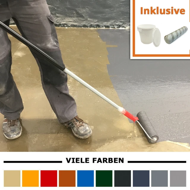Home Profis HPBI-1000 2K Epoxidharz Bodenfarbe R9 - Rutschfest für Innenräume, Garage, Keller Home Profis HPBI-1000 2K Epoxidharz Bodenfarbe R9 - Rutschfest für Innenräume, Garage, Keller
