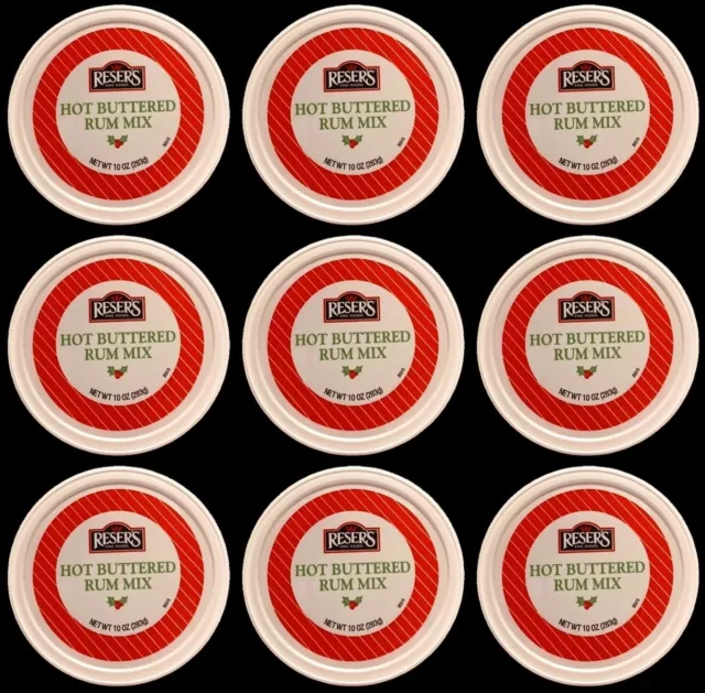 Reser's Hot Buttered Rum Mix 9 ct. / 1/2 Case of 10 oz. Tubs