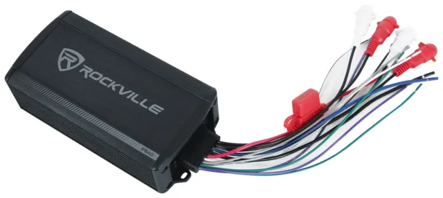 Rockville PS40 4-Channel Motorcycle Amplifier IP65 Bluetooth Micro Amp