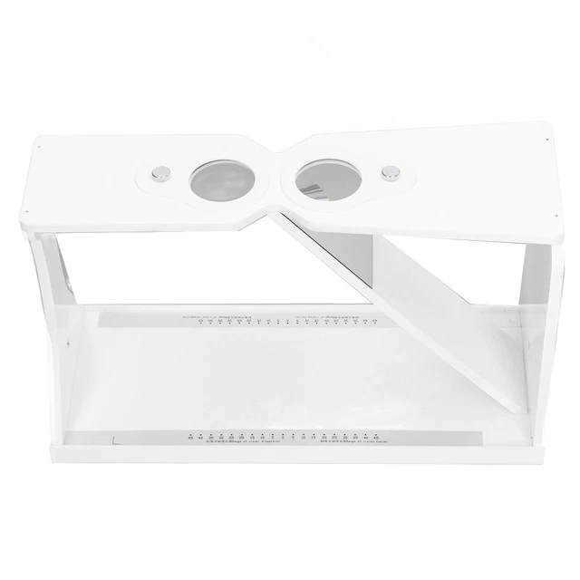 Amblyopia Vision Trainer base rotante regolabile doppia colonna bianca