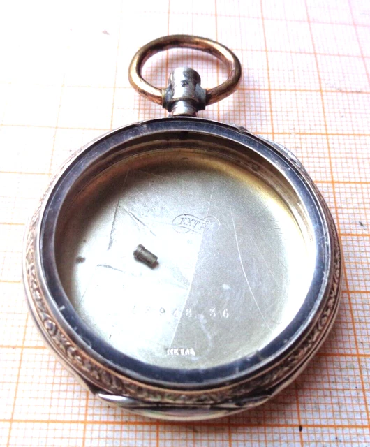 Boîtier De Montre De Poche Militaire Allemand Vintage TC DRGM - Argenté - À Restaurer (verre Fissuré)