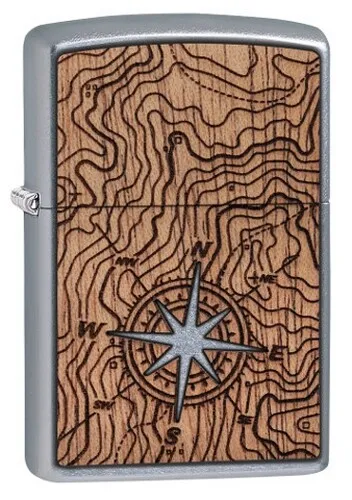 Orig. Zippo "Woodchuck Compass" Lighter ** New ** 60004750