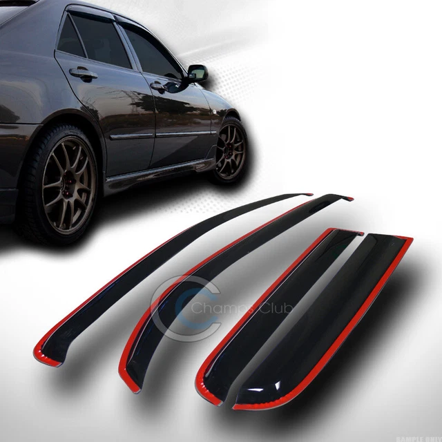 In-Channel Sun/Rain Guard Smoke Vent Shade Deflector Window Visors 06+ Chevy HHR