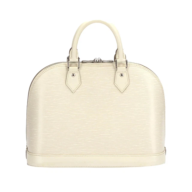 Louis Vuitton Epi Alma PM White Leather Handbag Louis Vuitton Epi Alma PM White Leather Handbag