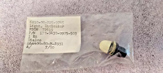 Pn# 177-8430-0975-503 - Dialight - Light Indicator - Nsn: 6210-00-225-9745