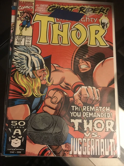 The Mighty Thor Vol 1 #429 Feb 1991 Marvel Comics Copper Age Comic Book VTG