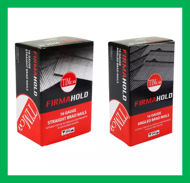 FirmaHold 16 Gauge Straight or Angled 2nd Fix Finishing Brad Nails Only (NO GAS)