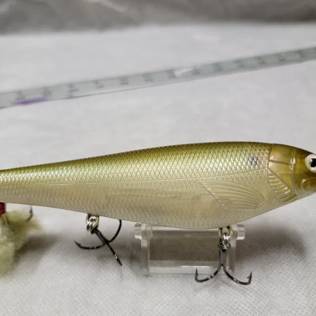 BLACK DOG BAIT Co. non-Rattle Lunker Punker G2 Ghost Ayu 6” Fishing Lure  $59.00 - PicClick